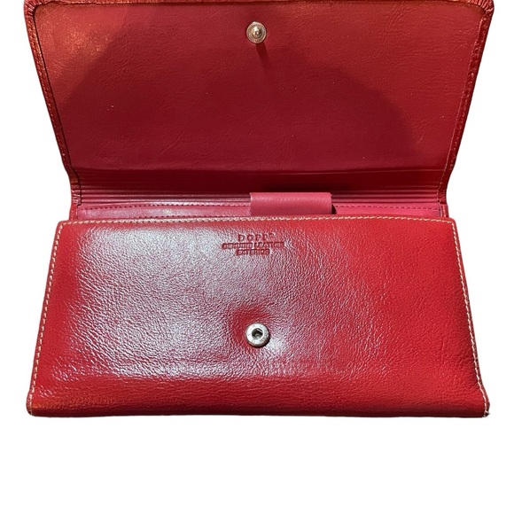 Dopp Red Leather Women's Wallet - Picture 3 of 11